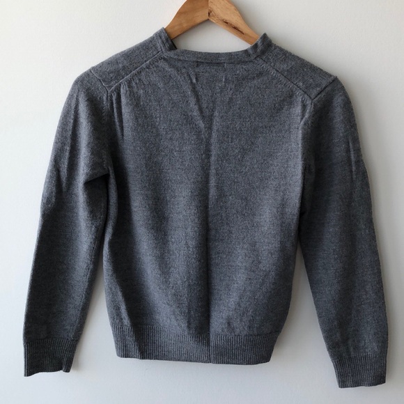 Calvin Klein Extra Fine Merino Wool V Neck Sweater - Picture 3 of 3